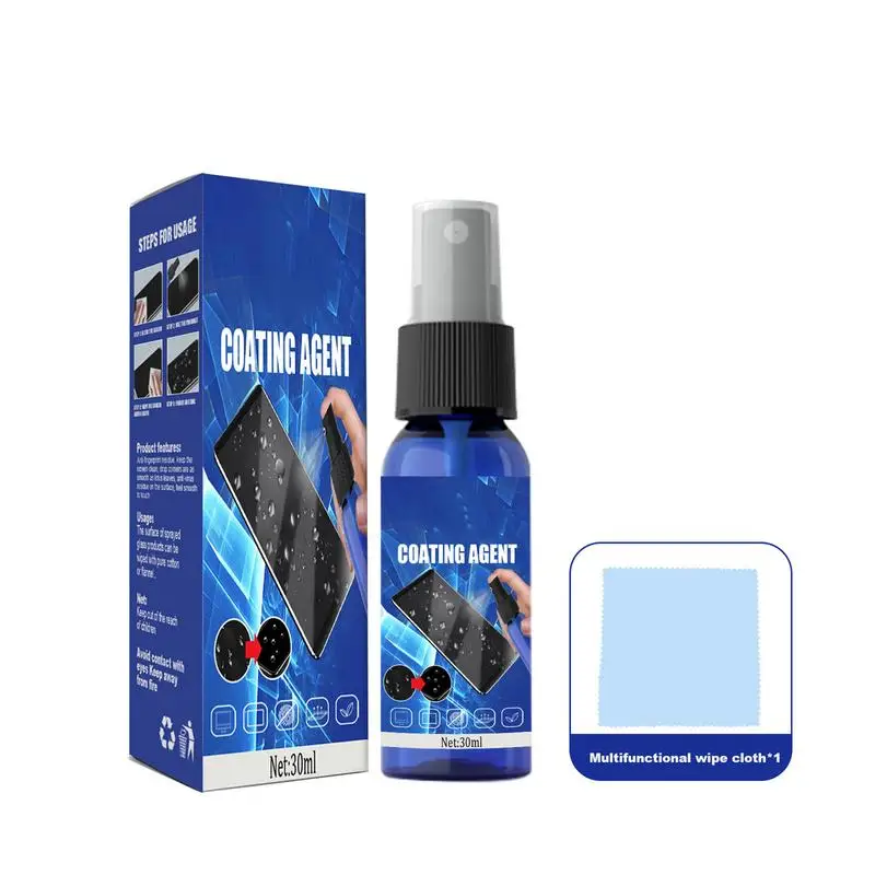 30ML Screen Protector Spray NANO Liquid Coating Mobile Screen Protection Spray Hydrophobic Polish For Computer Phone Laptop PC