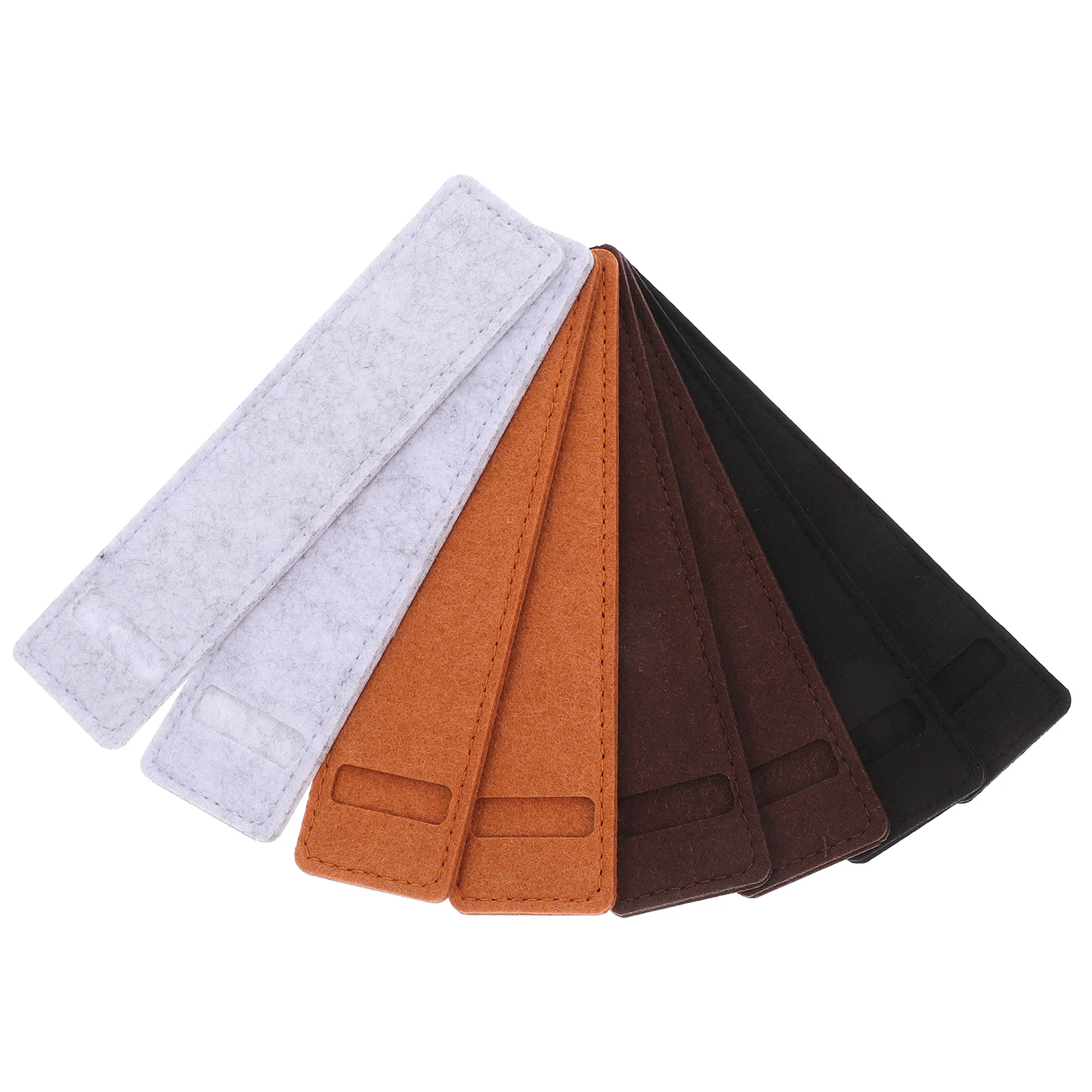 

8pcs Felt Pencil Case Pen Bag For Students Stationery Storage Minimalist Design Durable Stitching School Office Home Use Single