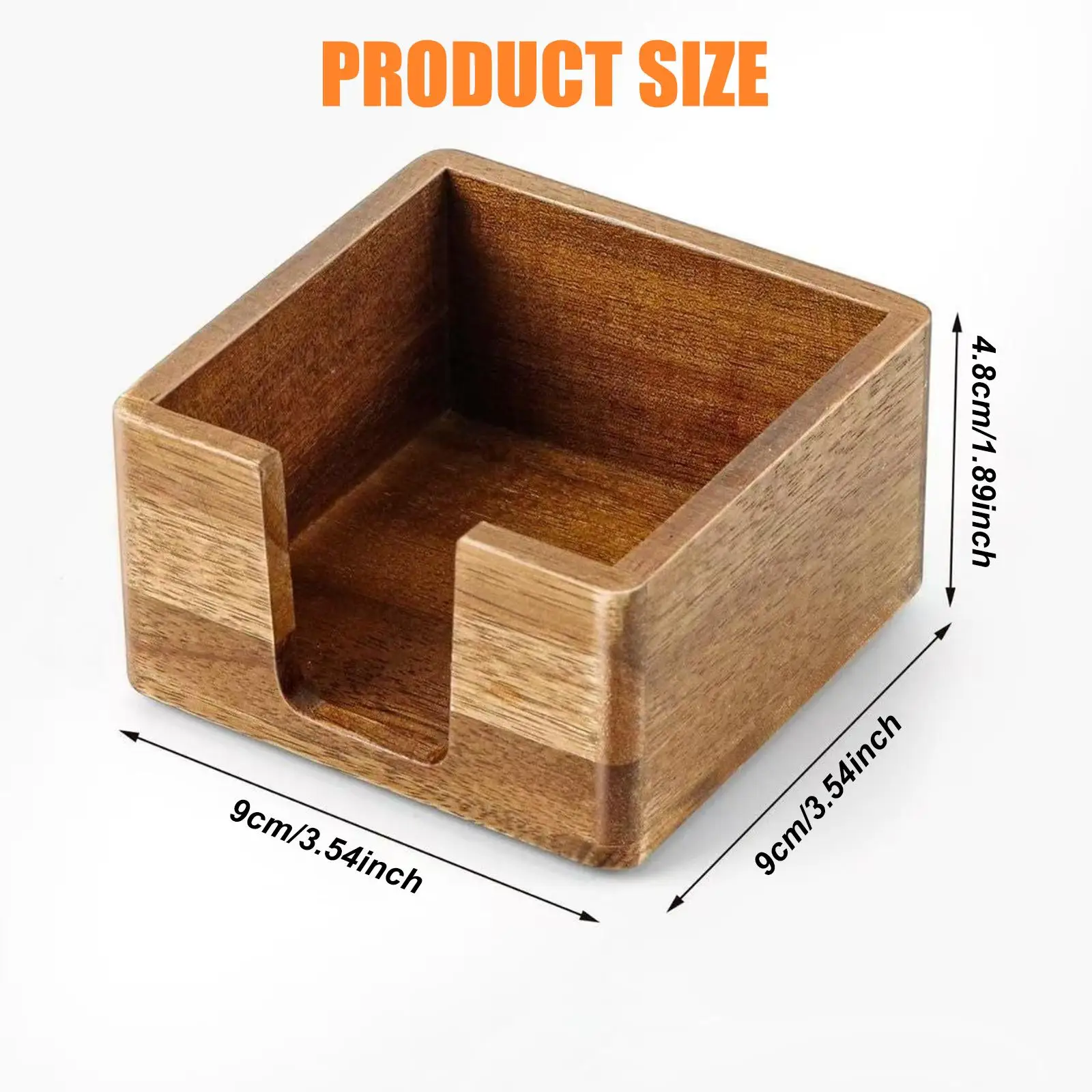 Sticky Note Holder Storage Box Memo Pad Dispenser for Commercial Home Desk