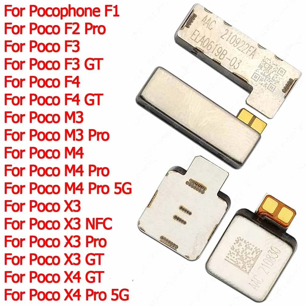 For Xiaomi Poco X3 NFC X4 Pocophone F1 F2 F3 F4 GT M3 M4 Pro 5G Vibration Ringer Replacement Flex Cable Vibrator Motor