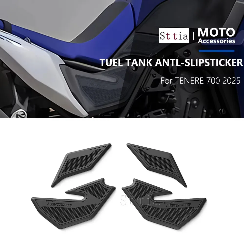 

For YAMAHA Tenere 700 Adventure T700 2025 Protector Anti Slip Tank Pad Sticker Gas Knee Grip Traction Side Pad 3M Decal