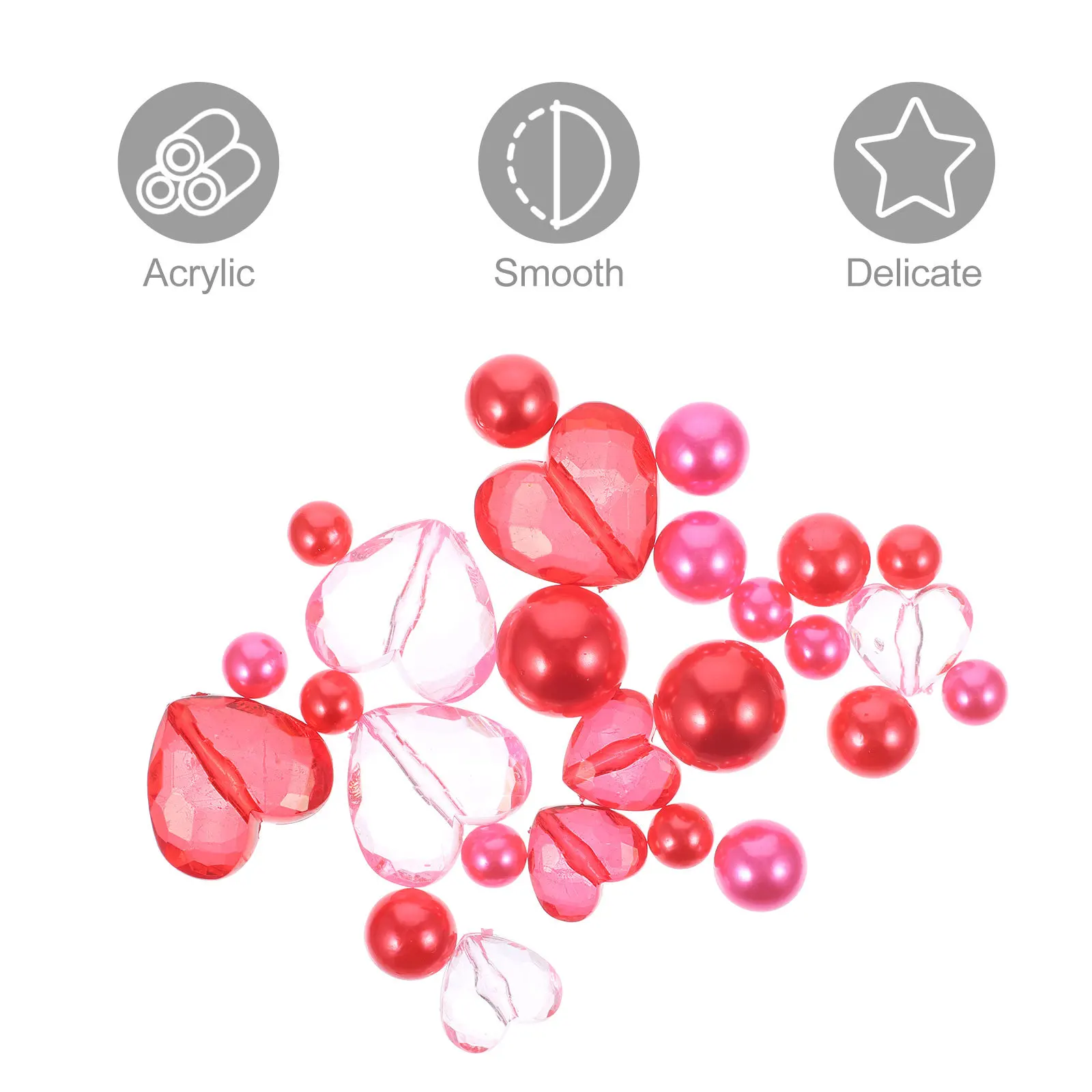 1 مجموعة عيد الحب زهرية حشو القلب الخرز الأحمر اللؤلؤ زخرفة ل ديكور المنزل الزفاف طويل القامة زهرية زينة الحشو عيد الميلاد #3