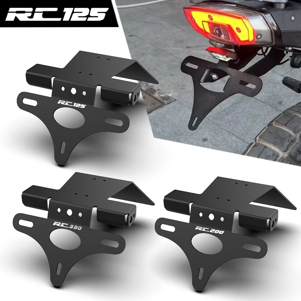 For RC125 RC200 RC390 RC 125 200 390 2014-2021 2020 Motorcycle License Plate Holder Bracket Rear Tail Tidy Fender Eliminator Kit