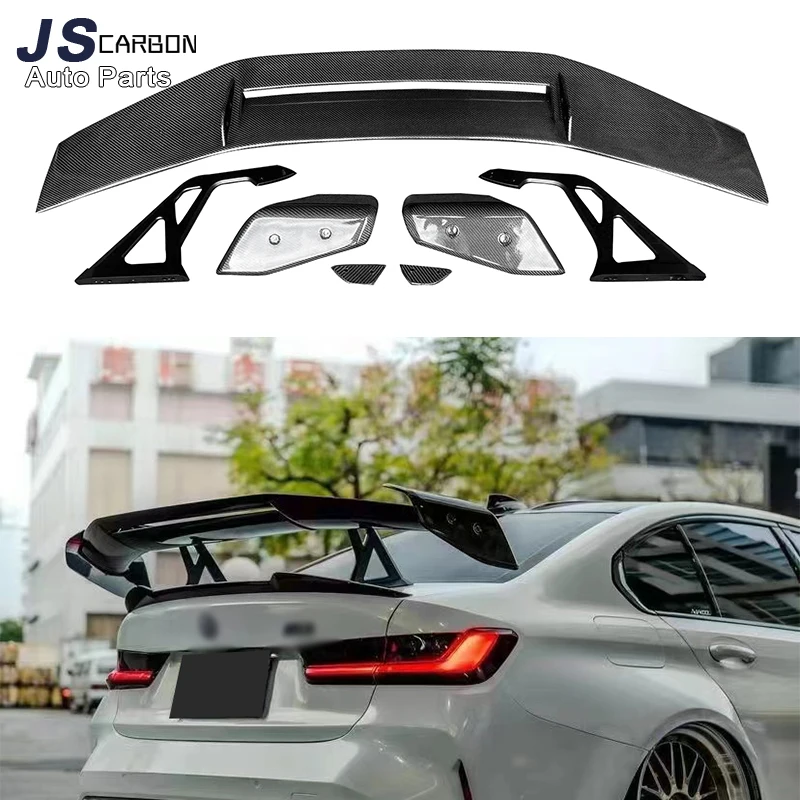 For BMW 4 series F32 G22 G26 M4 F82 G82 Carbon Fiber Tail fins Rear Spoiler Duckbill Car Wing Retrofit the rear wing body kit