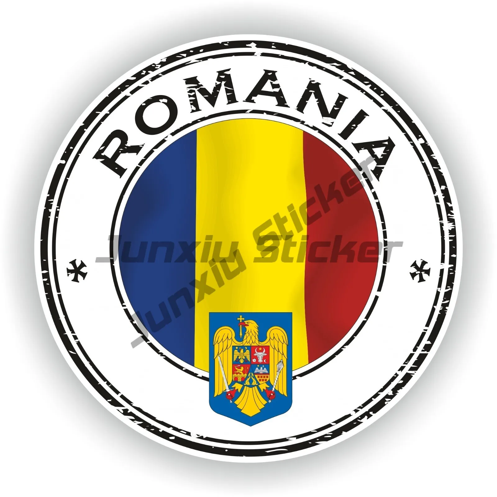Cabo Verde Cambodia Peru Philippines Romania Tahiti Polynesia Zante Greece  Round Flowers Car Sticker Vinyl Self-adhesive Decal