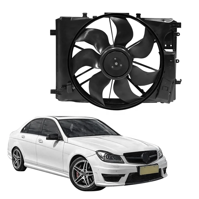 A2045000393 W204 400W Radiator Cooling Fan Assembly Suitable For C-CLASS 2007- 2020 & E-CLASS 2010-2016 &GLK350 2009- 2015