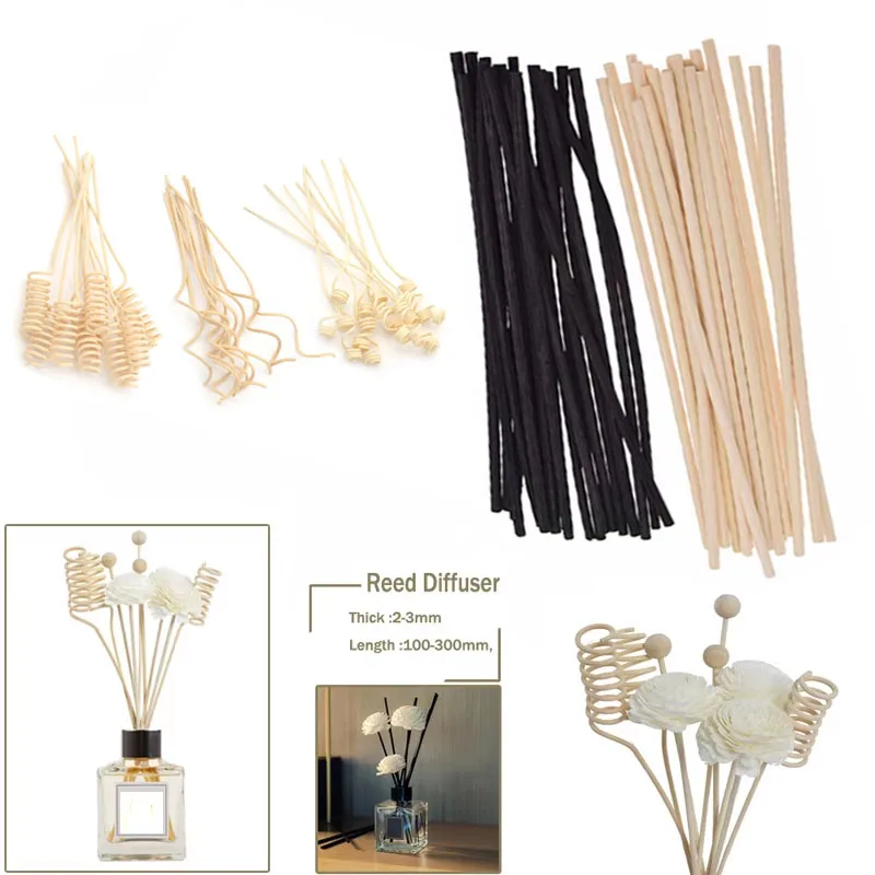 5-100 Stück Reed Diffusor Ersatzstab 2/3/3,5 mm Rattan Aromatherapie Diffusor Nachfüllstäbchen Aroma Rattan Sticks Duft – Detail 1