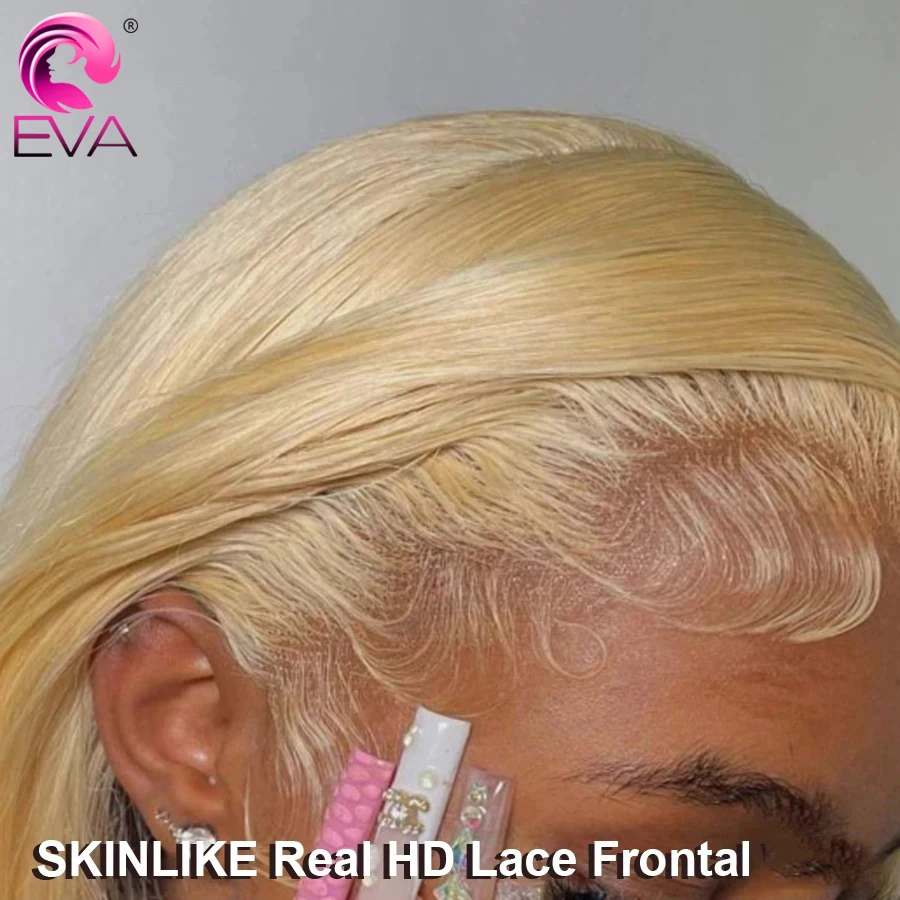 

Eva Hair 13x6 HD Кружевная фронтальная застежка Прямая и объемная волна 613 Светлые волосы HD Кружева спереди Только ультратонкая 5x5 HD Кружевная застежка