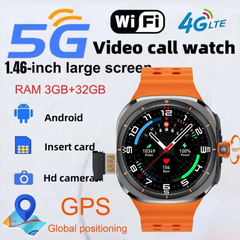 

BW7 Smartwatch 1,46-дюймовый AMOLED-дисплей, аккумулятор 600 мАч, модель 2025 года, спортивный фитнес-трекер, монитор здоровья, часы для активного отдыха