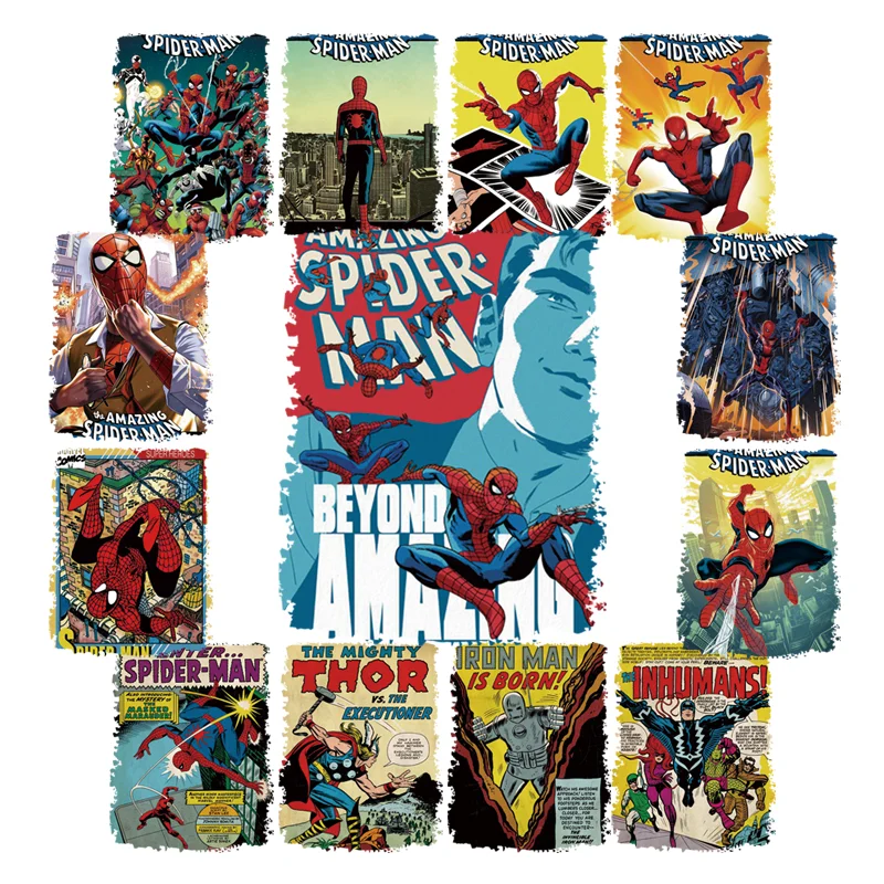 The amazing spider man Iron on patches thermo-stickers for children self-adhesive DIY Sewing