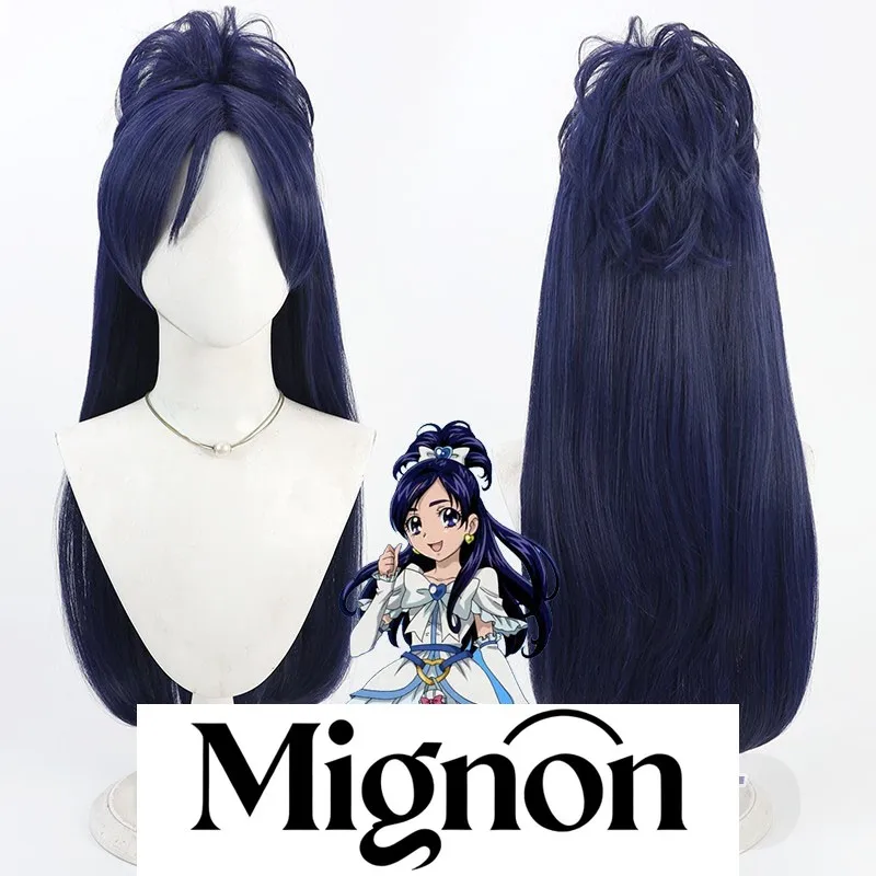 

Futari wa Pretty Cure Yukishiro Honoka парик для косплея темно-синий съемный хвост скальп подарок на Хэллоуин