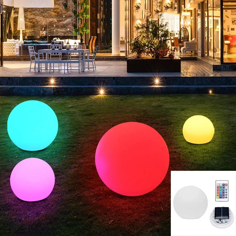 Outdoor Led Tuinbalverlichting Afstandsbediening Vloer Straat Gazon Lamp Zwembad Bruiloft Vakantie Huisdecoratie Lamp