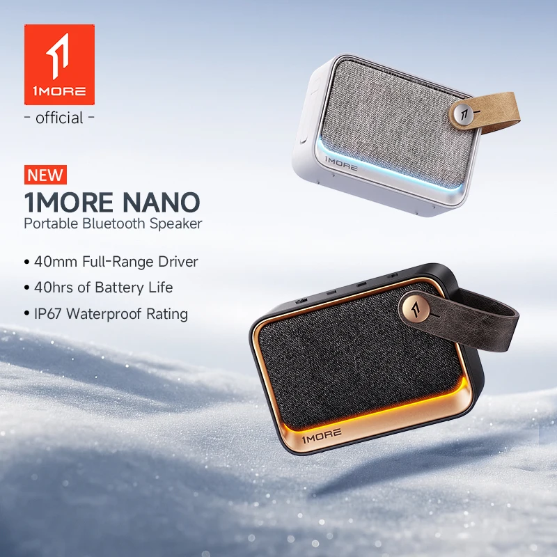 1MORE NANO Portable Bluetooth Speaker Deep Bass TWS Stereo Pairing