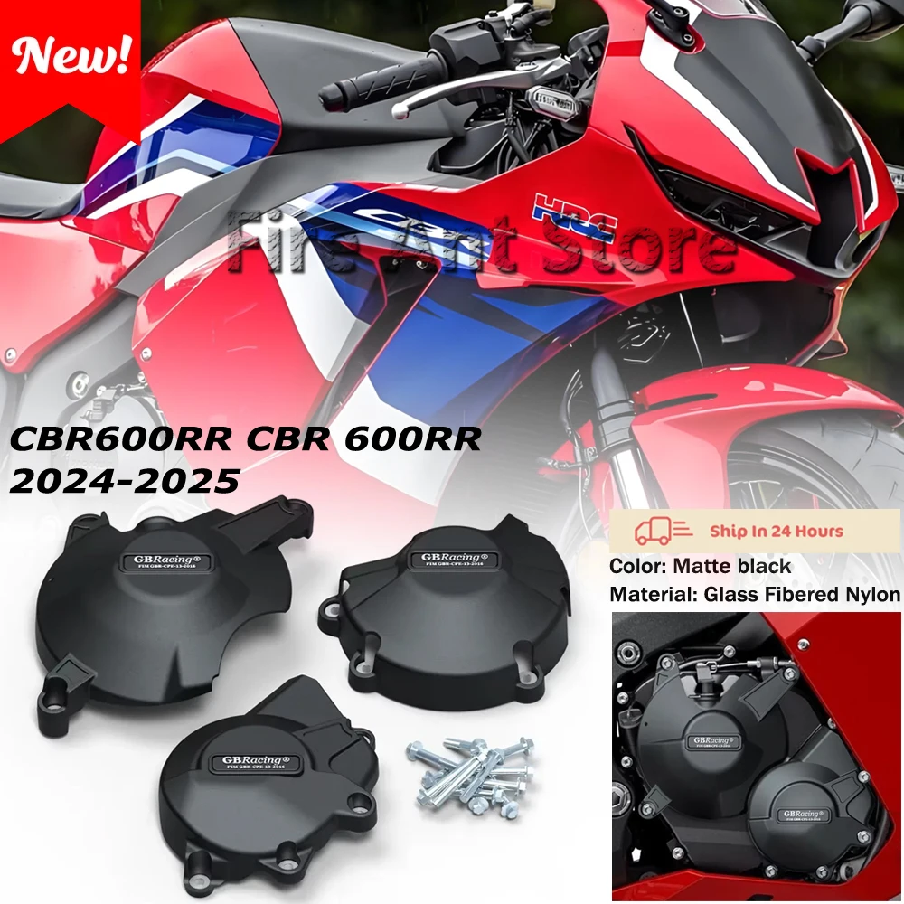 

GBRacing Protective Engine Cover Guard for HONDA CBR600RR CBR 600RR 2024 2025 Motorcycle