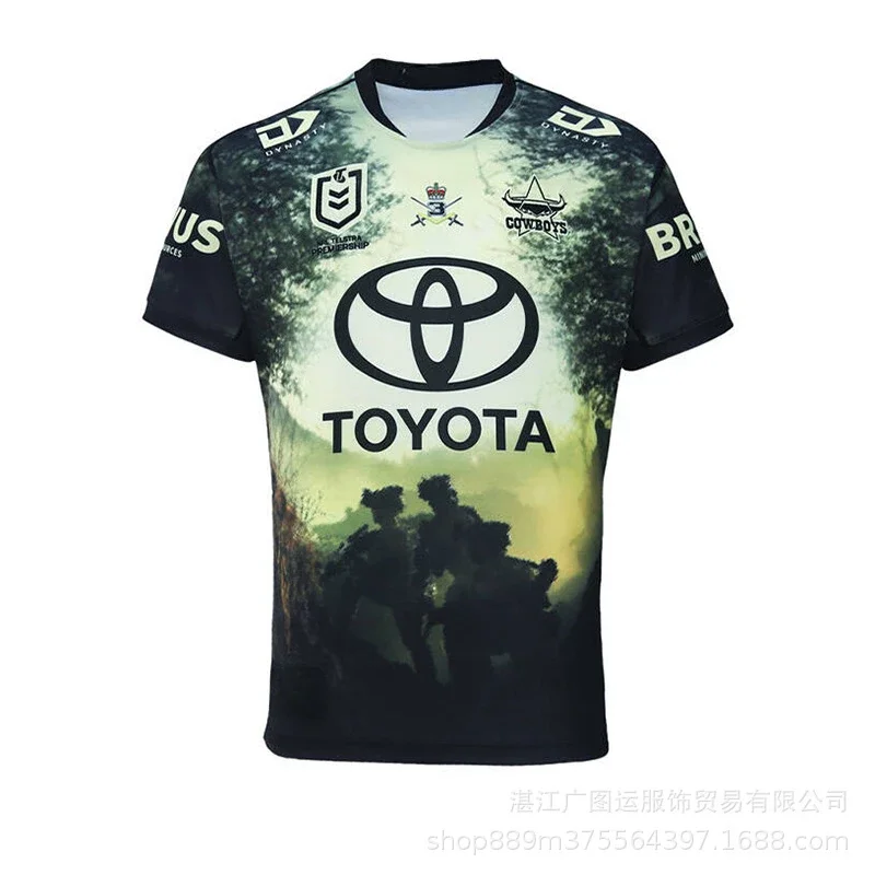 New NRL Melbourne Cougars Cowboys Seahawks St George Roosters Aboriginal Rugby Jerseys Men's Women's T-Shirts Kids Tee Clothing