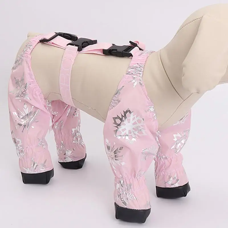 Breathable Dog Suspender Boots Waterproof Easy On Stay Paw Protector Medium Dog All Weather Waterproof for Booties Paw Protector