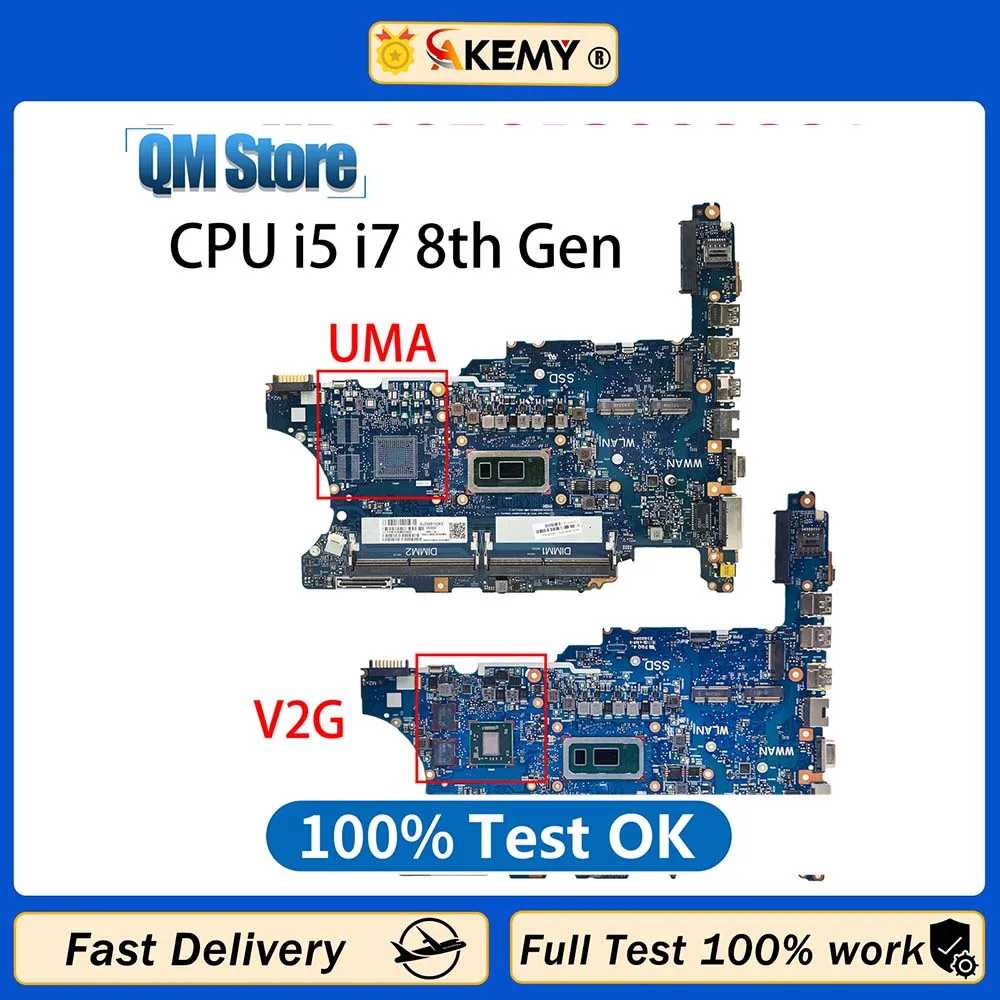 

Материнская плата для ноутбука HP 640 G5 L58706-001, материнская плата для ноутбука CPU i5 i7 8-го поколения 100% протестирована 6050A3028601