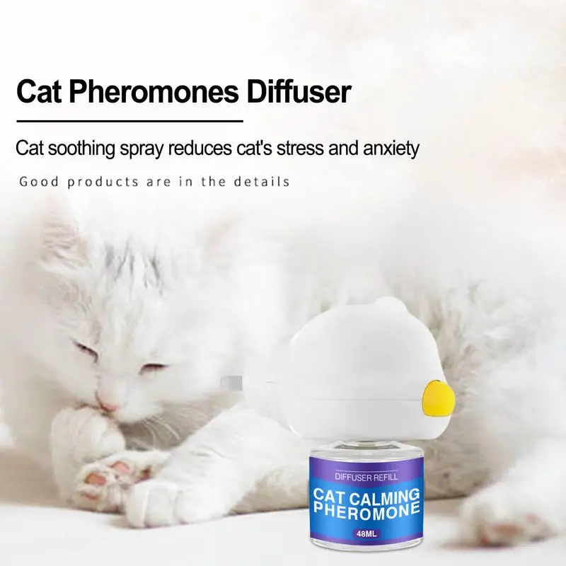 Pet Pheromones Calming Diffuser 30-Day Refill Calming Spray for Cat Dog Calm Relaxing Pets Pheromone Plug-In Relaxants Start Kit