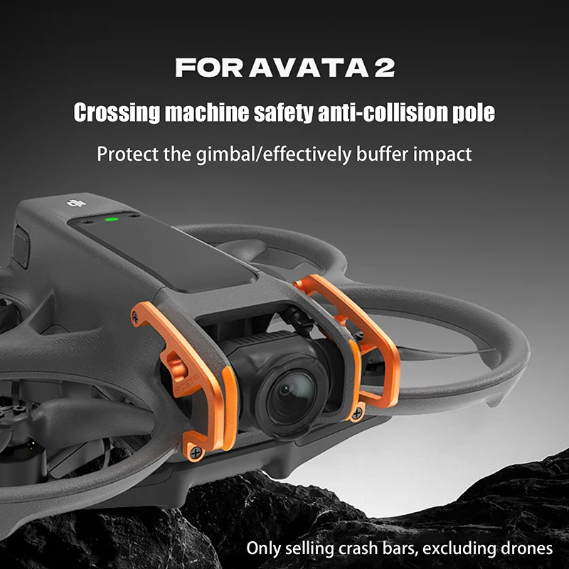 Drone Lens Crash Bar Aluminum Drone Flying Machine Protection Accessory for Avata 2 Lens Protection Bar