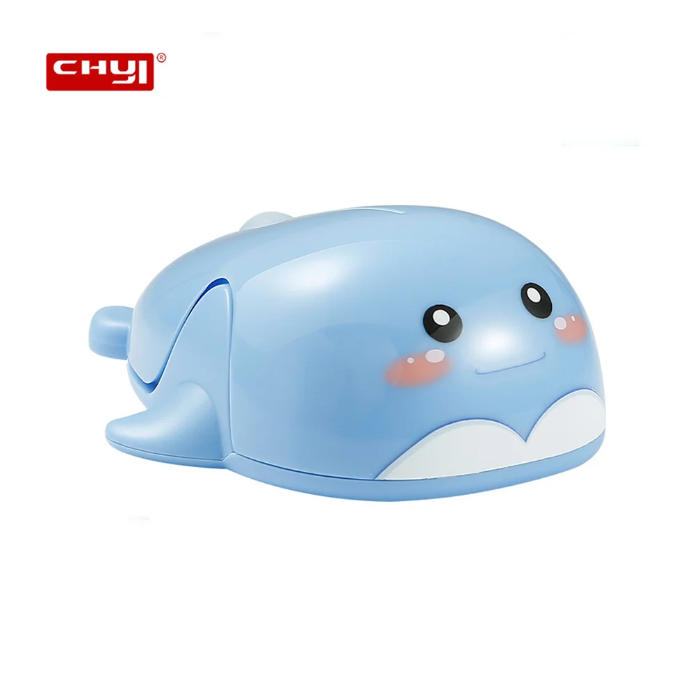 4D Cute Cartoon Dophin Mouse Rechargeable Dual Mode Wireless Mause Gift Wrapped Funny Office Mice for PC Laptop Kids Gift