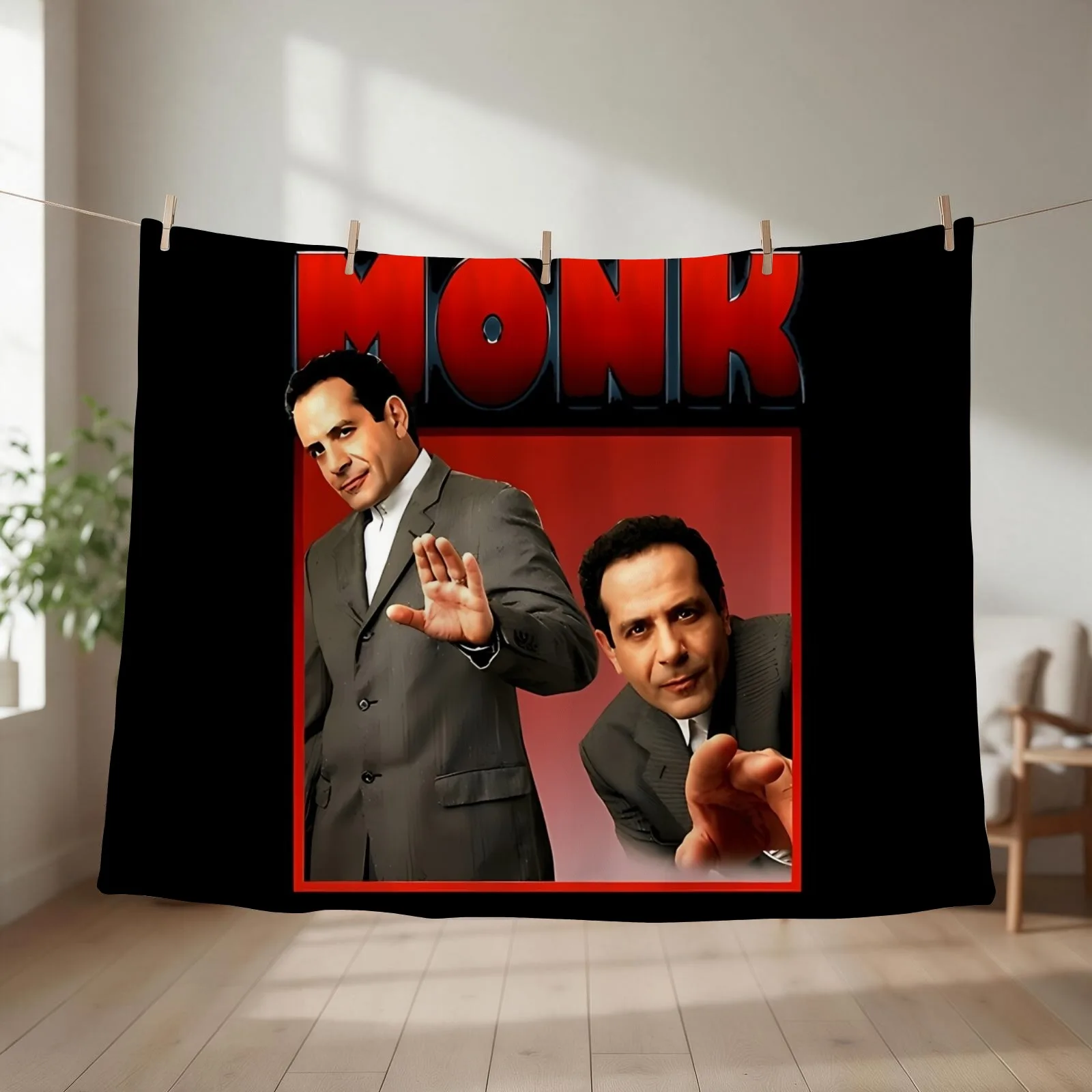 Adrian Monk Adrian Monk Adrian Monk Throw Blanket Decoratives Plaid christmas gifts Thermal Blankets