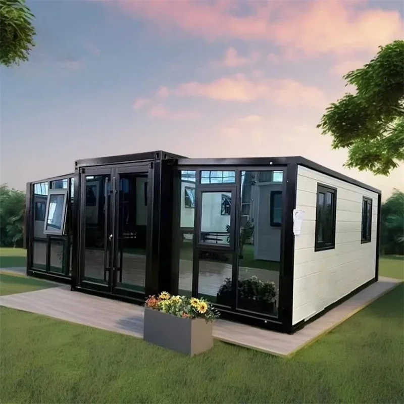 

20ft 40ft Expandable Container House Mobile Homes Vacation House 2 3 4 Bedrooms Folding Tiny House Prefabricated Container Homes