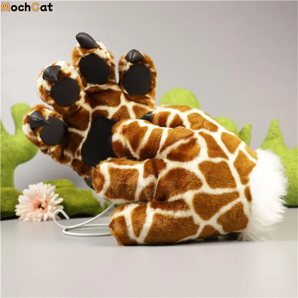 

Stuffed Animal Tiger Claw Gloves Claw Hand Gloves Leopard Giraffe Animal Paw Gloves Cartoon Dinosaur Tiger Birthday Gift