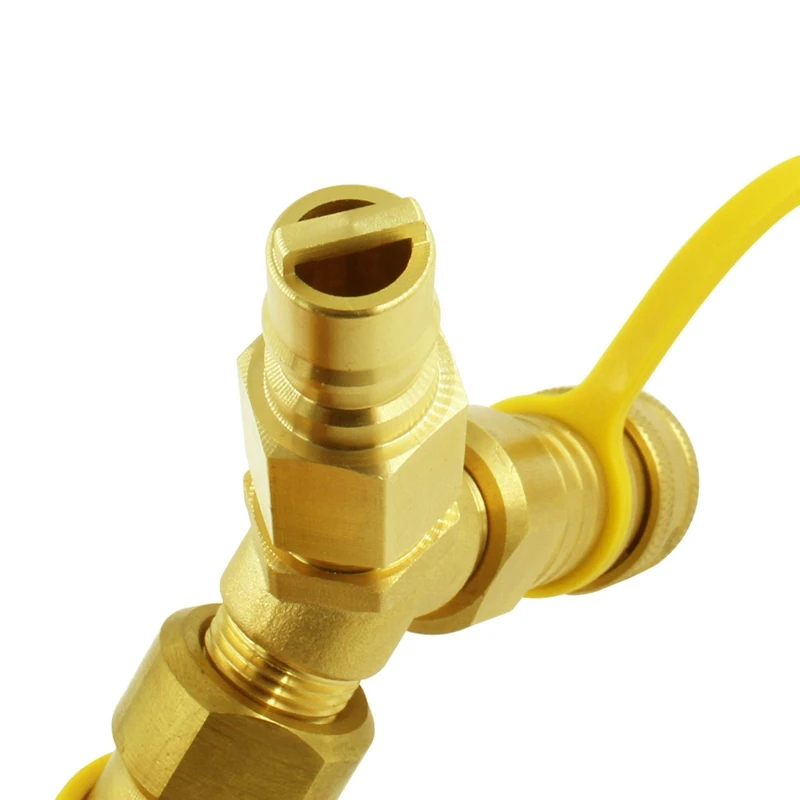 Conector rápido de Gas Natural tipo 3/8, conector en forma de Y adecuado para hornos/hornos de Pizza