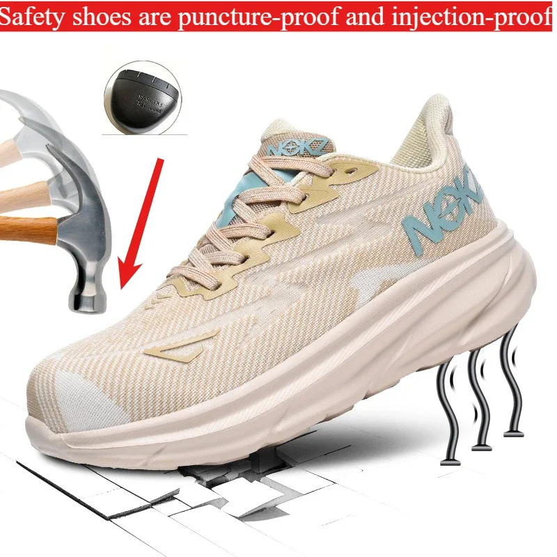 

Защитная обувь с вращающейся кнопкой, мужская рабочая обувь с защитой от ударов и проколов, модная мужская защитная спортивная обувь, защитные ботинки мужские