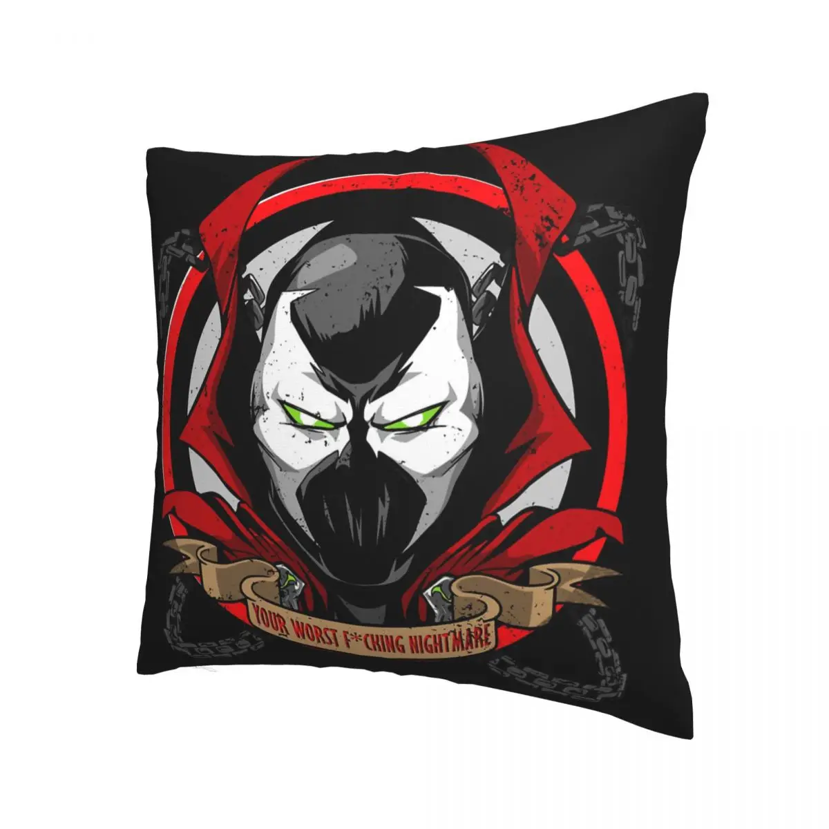 Night Mare Throw Pillow Case Spawn Angela Dark Comic Backpack Coussin Covers DIY Printed Fashion For Chair Decor