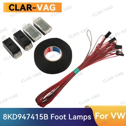 8KD947415B Foot Lamps with Cable For VW Passat B8 B7 B6 Tiguan Touran Jetta Golf 5 6 Car Atmosphere Lamp 12V LED Glow Lamp