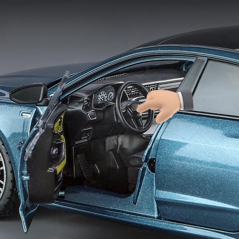 1:24 Audi A7 Toy Car Model Diecast Alloy Vehicle Miniature Pull Back Sound & Light Doors Openable Collection Gift For Boy Kid