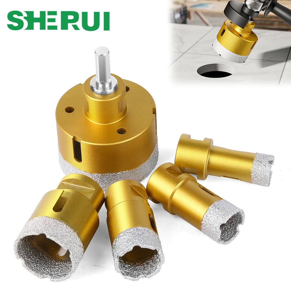 

1pc 6-65mm Thread Brazed Diamond Drill Bit M14 Brazing Hole Opener Drilling Core Bit for Ceramic Tile Marble Granite Brick