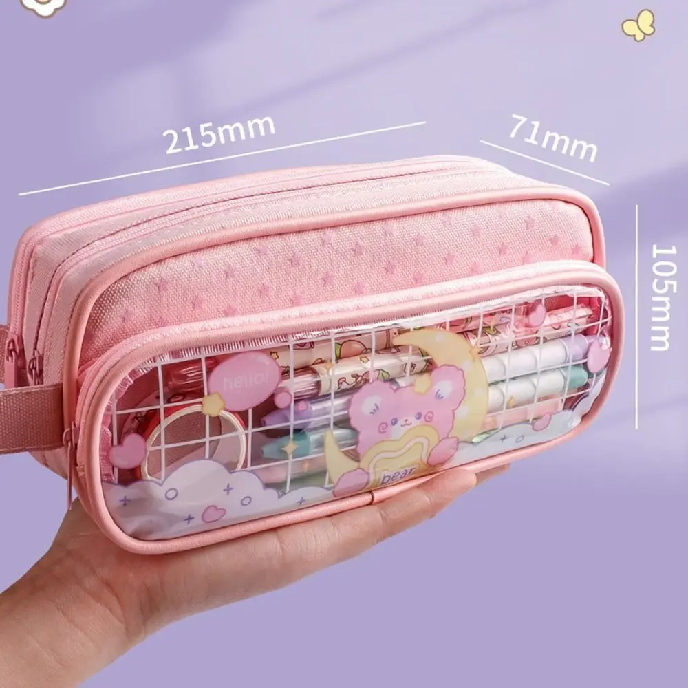 Imagem -06 - Impermeável 3d Pencil Case para Meninas Descompressão Pen Pouch Material Escolar Caixa Organizadora Estética Papelaria Coreano Bonito Kawaii