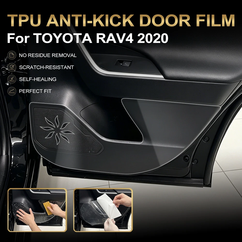 

Clear TPU Car Door Anti Kick Pad For Toyota RAV4 2020 Inner Side Edge Film Door Side Panel Protection Pad Auto Accessories