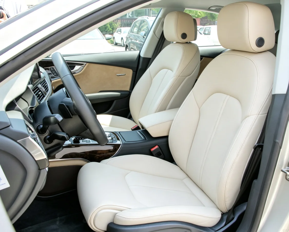 Für Audi A7 C7 2012~2016 Maßgefertigte Autositzbezüge Luxuriöses Nappaleder 100% Passgenau Innenraumzubehör 360 ° Vollständige Abdeckung – Detail 1