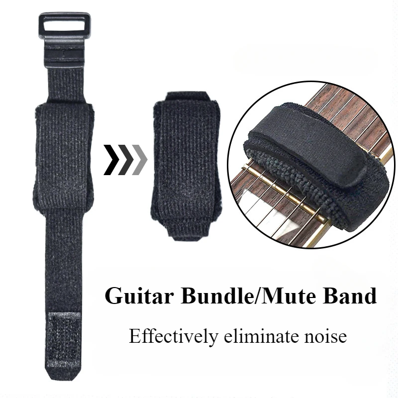 1PC Tone Maker Bands Muffler Bands Guitar Stringed Instruments Mute Noise Damper Mute Guitar Bands