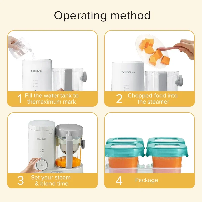 Hot Selling Baby Food Makers Electric Multi-Function Ce Certified Baby Food Processors And Steamer Blender