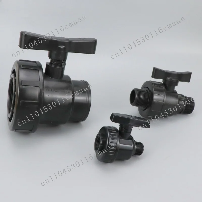 PP inner outer tooth ball valve inner outer thread switch single valve single live connection wire quick connection ball valve