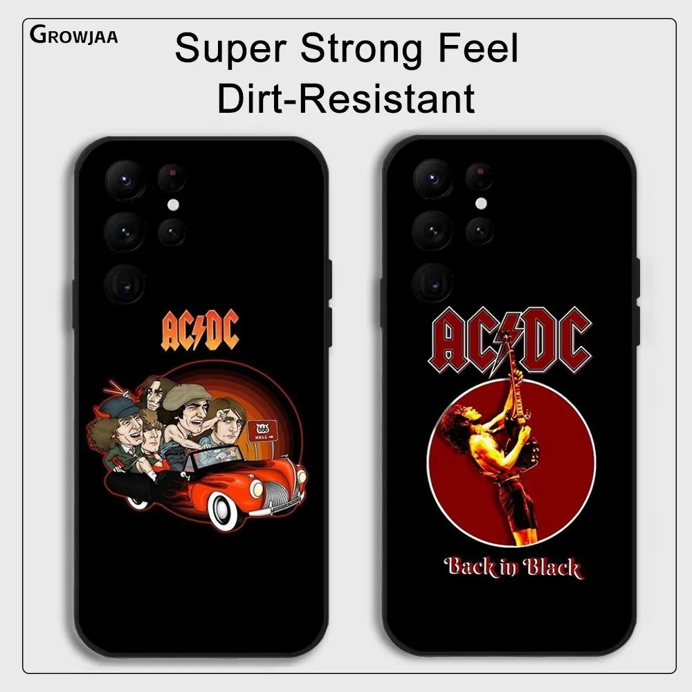 Cool Design A-acdc-SArt Phone Case for Samsung Galaxy S24 Ultra S22 S23 Ultra S21 S20 5G Protective Silicone TPU Funda