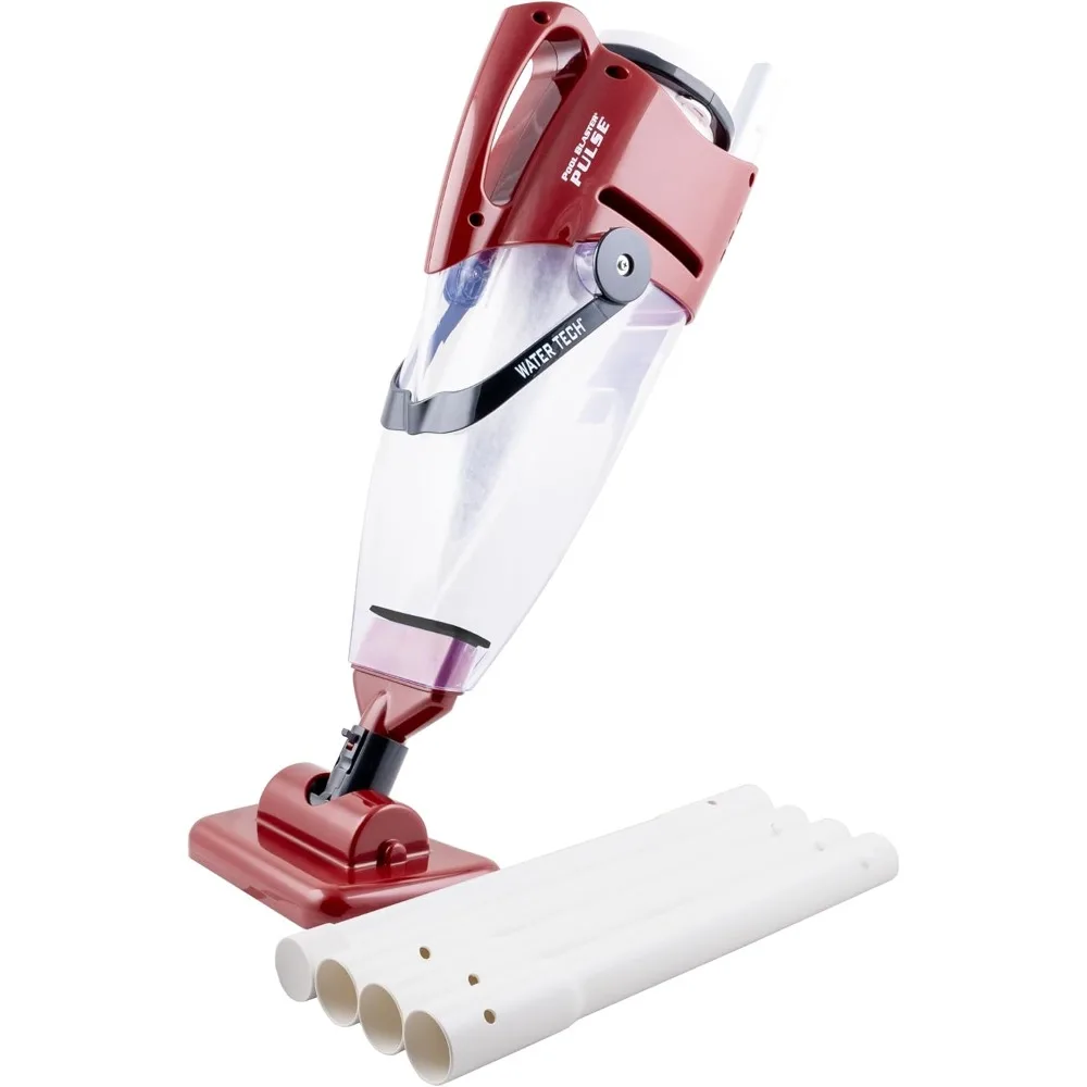 

Импульсный беспроводной пылесос для бассейна с набором столбов — большая емкость мусора и быстрая очистка без шоссейных бассейнов наземных и надземных бассейнов, Handhe