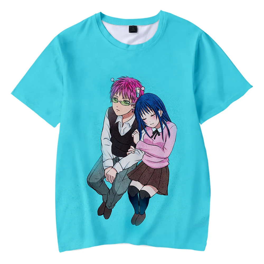 Saiki Kusuo No Sai-Nan T-shirt 3D Printed Men/women/Children Harajuku Funny Tees Clothing Summer Kawaii Japan 100-6XL anime top