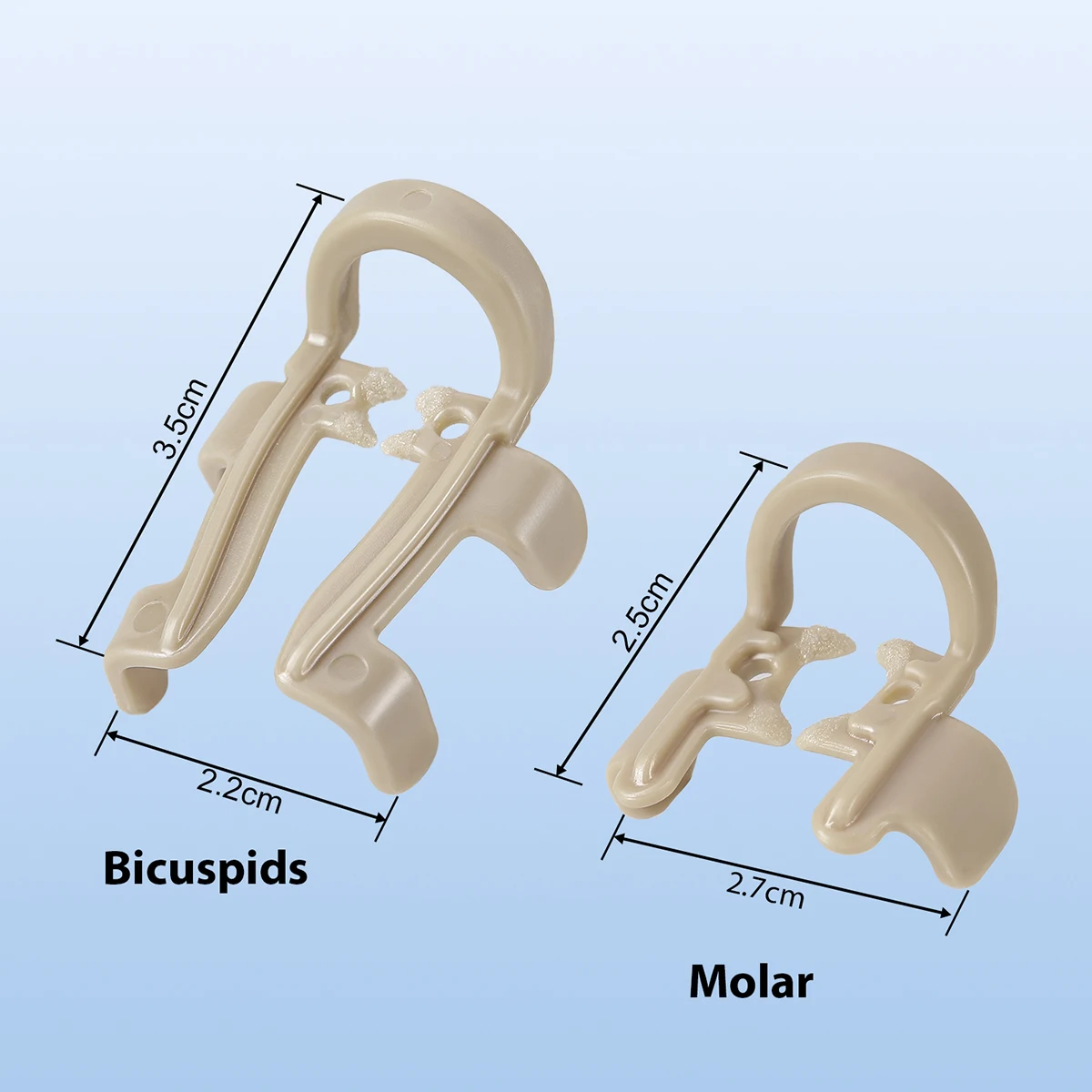 4 Stück/Box AZDENT Dental-Klammern für Baumwollrollen, für Molaren und Prämolaren, autoklavierbar, sterilisierbar, Zahnmedizin-Laborwerkzeuge – Detail 9