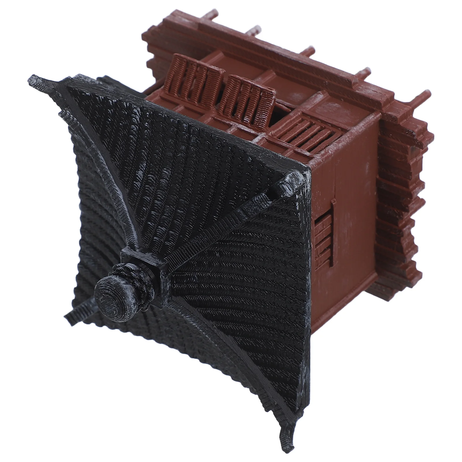 

Miniature Chinese Pavilion Bonsai Fish Tank Decor Asian Zen Garden Sculpture Home Office Mini Plastic Accessories