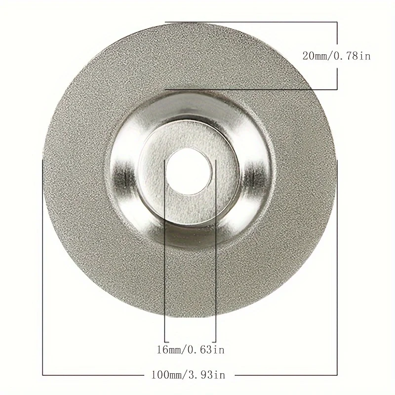 4 Inch Metal Diamond Grinding Disc, Industrial Grade Diamond Abrasive Wheel, Pre-Assembled No Assembly Required, Angle Grinder G
