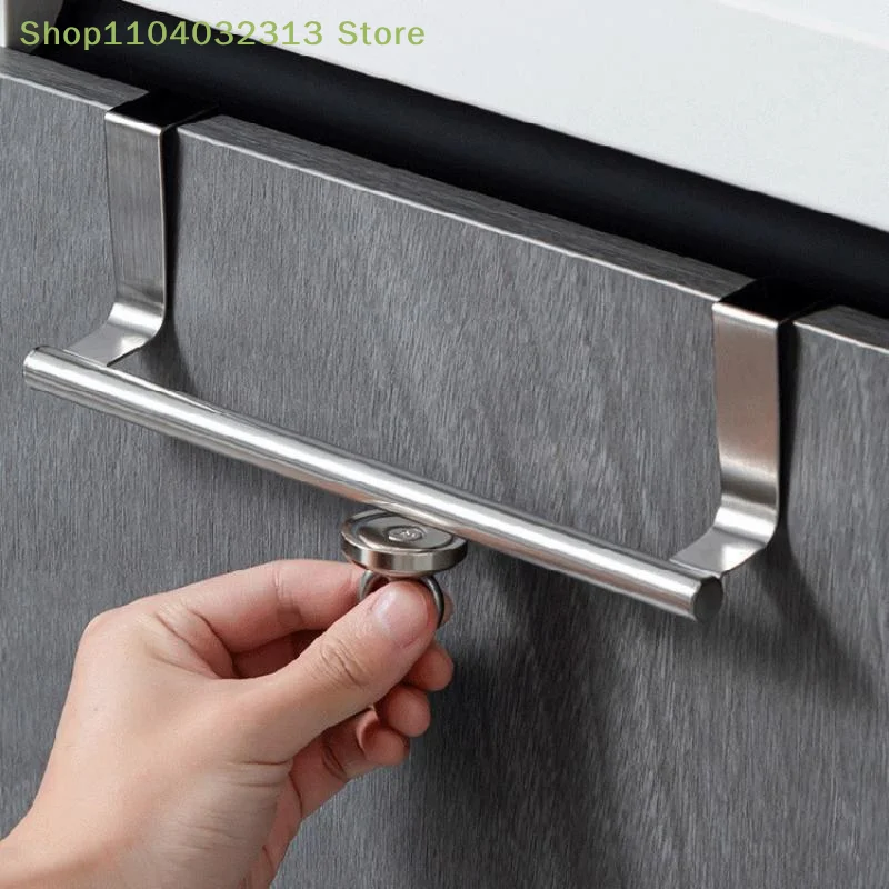 Stainless Steel Towel Robe Rack Towel Bar Kitchen Dish Cloths Hanger Home Door Hanging Holder Rustproof Bathroom Stand Organizer view 6
