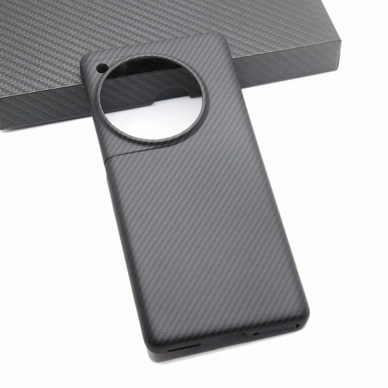 ZXKE Carbon Fiber Case For OnePlus 12 Embedded Iron Sheet Magnetic Car Support Magsafe 600D Aramid Fiber Shell