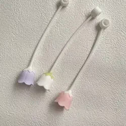 Silicone Straw Cover Cap Dust-Proof Bell Flower Straw Topper for Stanley Yeti Tumbler Cup Straws Accessories