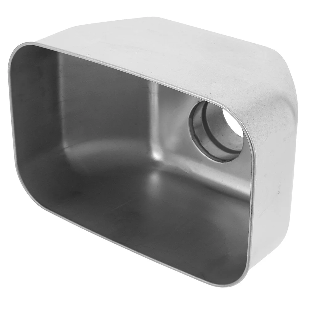 Filtro de bajante de aço inoxidável, adaptador de boca larga, kit de drenagem de telhado durável, sistema de coleta de água eficiente