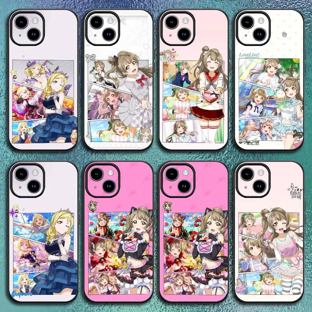 L-Love Anime Live Handyhülle für IPhone 17 12 13 14 15 16 Pro Max Plus Klassische schwarze Softshell